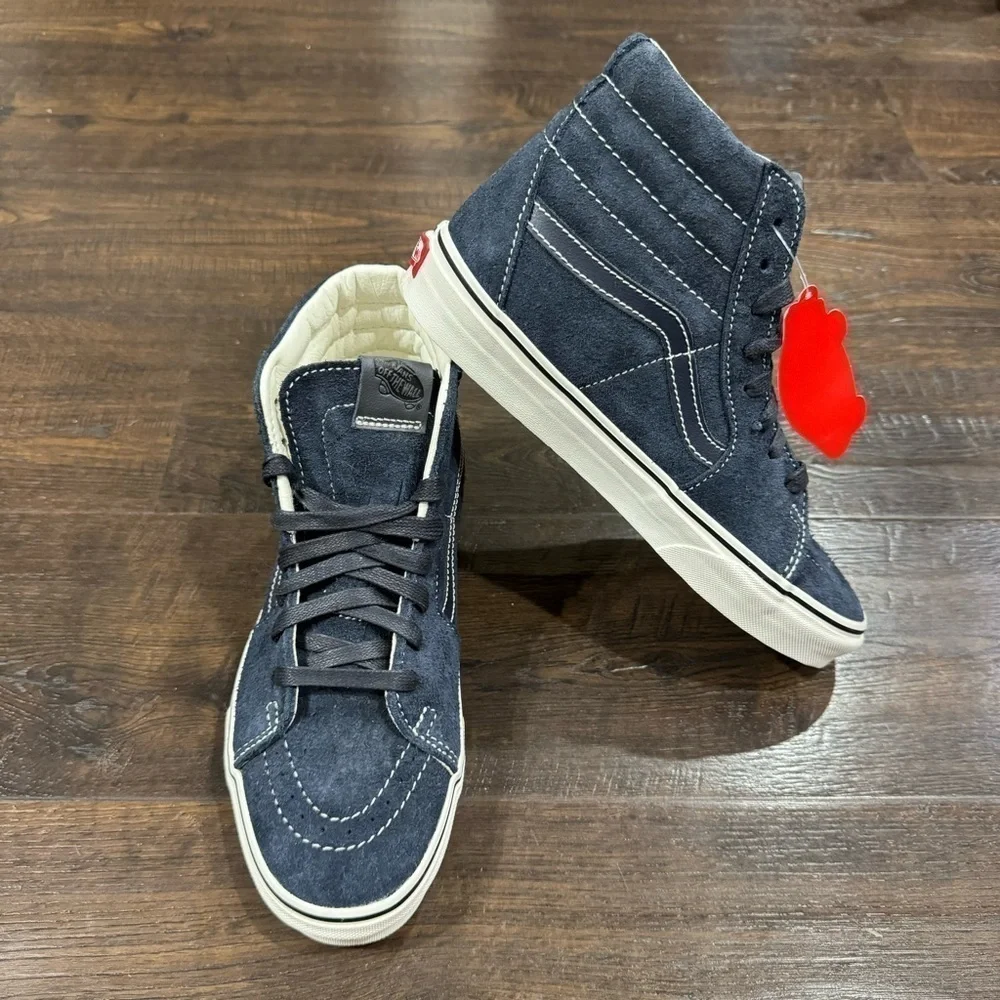 Vans‎ Sk8-Hi Hairy Suede Sky Captain Sneaker Size 8.5 Women